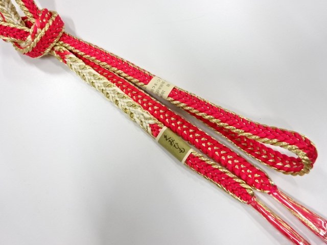 未使用品　正絹　手組帯締め
